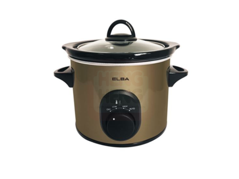 ELBA 1.5L Slow Cooker - Variable Thermostat Control - OFF, High, Low, Auto (1.5L/120W),ESC--K1568(CP)